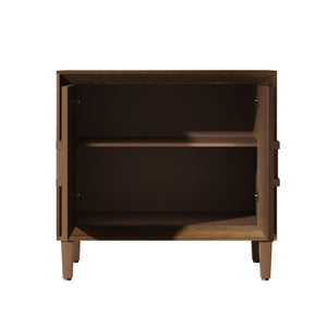 English Elm Mid-century Sunburst Credenza with Tapered Legs and Adjustable Shelf for Small Spaces Antique Brown W1445P492496