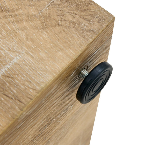 English Elm Elevate Any Room with a Compact Mdf Side Table Featuring Natural Wood Grain Finish W1512P502977