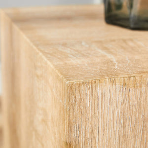 English Elm Elevate Any Room with a Compact Mdf Side Table Featuring Natural Wood Grain Finish W1512P502977