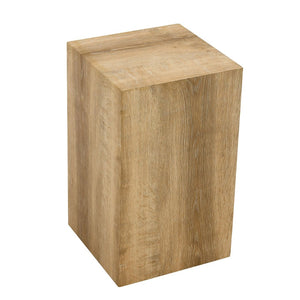 English Elm Elevate Any Room with a Compact Mdf Side Table Featuring Natural Wood Grain Finish W1512P502977