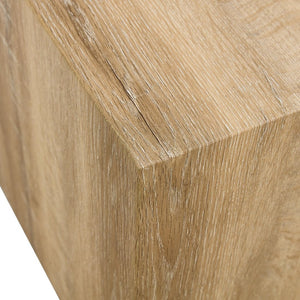 English Elm Elevate Any Room with a Compact Mdf Side Table Featuring Natural Wood Grain Finish W1512P502977