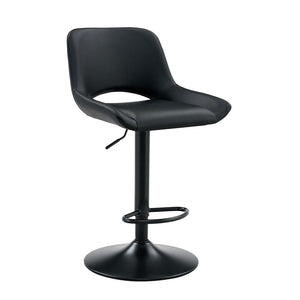 English Elm Modern Swivel Barstools Set of 2 Pu Leather Seats for Kitchen Islands W1512P504750