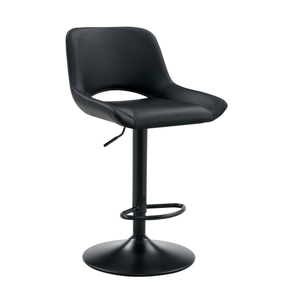 English Elm Modern Swivel Barstools Set of 2 Pu Leather Seats for Kitchen Islands W1512P504750