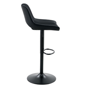English Elm Modern Swivel Barstools Set of 2 Pu Leather Seats for Kitchen Islands W1512P504750