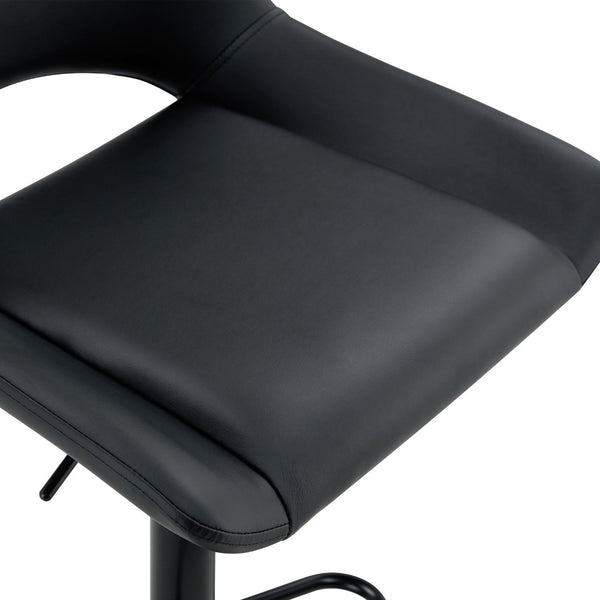English Elm Modern Swivel Barstools Set of 2 Pu Leather Seats for Kitchen Islands W1512P504750
