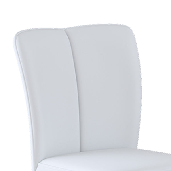 English Elm Modern PU Upholstered Swivel Barstools Set of Two with Adjustable Height Silver Legs W1512P506589