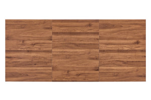 English Elm 71×31.5Inches Walnut Grain MDF Rectangular Dining Table V Leg Modern Seats Eight W1512P507764