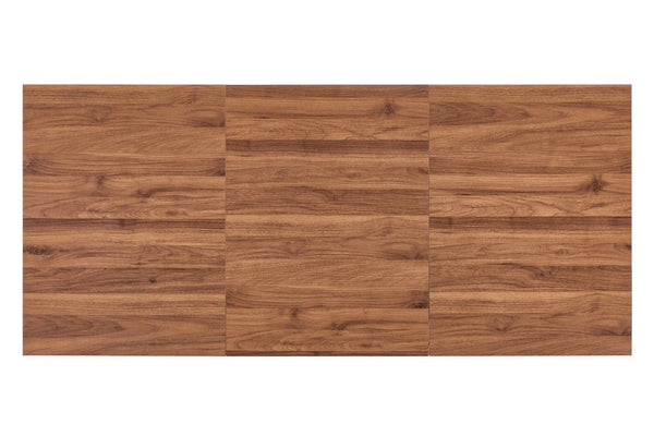 English Elm 71×31.5Inches Walnut Grain MDF Rectangular Dining Table V Leg Modern Seats Eight W1512P507764