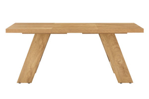 English Elm 71×31.5inches Wood Grain Mdf Rectangular Dining Table Seats 8 Modern V-leg Design W1512P507887