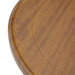 English Elm 2-piece Round Nesting Coffee Table Set Walnut Grain with Storage for Living Room W1512P507981