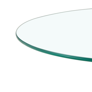 English Elm 27.5-inch Round Tempered Glass Coffee Table with Polished Metal Base Glam Living Room Gold W1512P510318