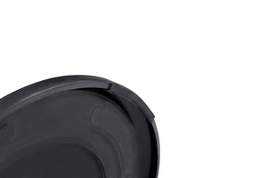 English Elm Small Round Metal Side Table Tempered Glass Top Vintage Industrial Accent for Bedroom Black W1512P514524