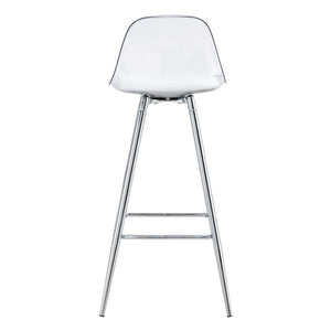 English Elm Modern Pu Leather Upholstered Barstools with Metal Legs for Kitchen Counter Seating W1512P515160