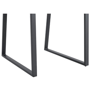 English Elm 4-Pack Modern PU Leather Dining Chairs with Dense Foam and Iron Legs for Home Office Black White W1512P518054
