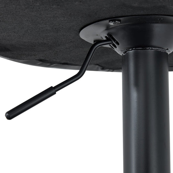 English Elm Modern Swivel Barstool with Oil Wax Upholstery Lumbar Support for Kitchen Island W1512P523863