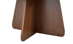 English Elm Retro-style Round Nesting Tables Mid-century Crisscross Legs Mdf Living Room Set Walnut W1512P537588