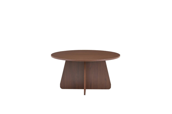 English Elm Retro-style Round Nesting Tables Mid-century Crisscross Legs Mdf Living Room Set Walnut W1512P537588