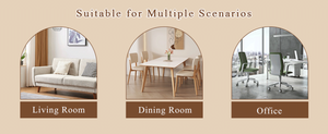 English Elm Modern Pu Leather Dining Chair Set of Six with Diamond Back and Silver Legs White+Silver W1512P539972