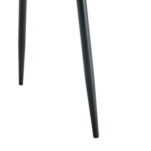 English Elm Luxury Linen-Cotton Dining Chairs Set of Four with Sleek Black Metal Base Modern Gray W1512P551570