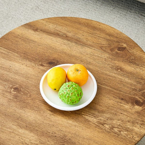 English Elm Natural Wood Grain Round MDF Coffee Table Compact Accent for Small Living Spaces W1512P553694
