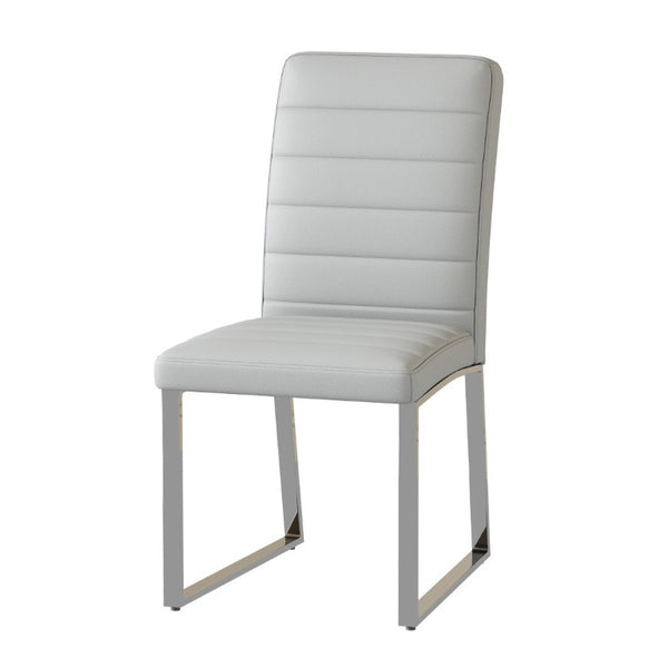 English Elm 2-Pack PU Leather Dining Office Chairs with Iron Legs and High-Density Foam Cushioning W1512P554489