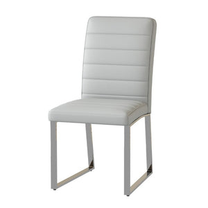 English Elm 4-Pack PU Leather Dining Chairs with Iron Frame and Thick Foam Cushions for Home Office W1512P554493