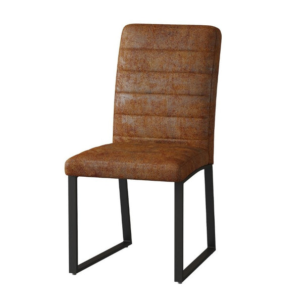 English Elm 4-Pack Modern PU Leather Chairs Iron Frame Foam Cushioned Seating for Dining or Desk W1512P558029