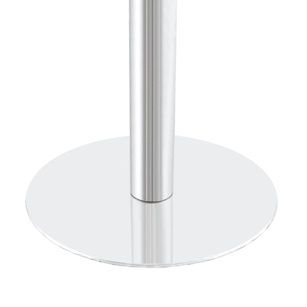English Elm Using a Telescopic Round MDF Top and Black Metal Legs for Modern Dining Flexibility Blue+Gold/Silver 23.6 x 23.6 x 29 H W1512P588635
