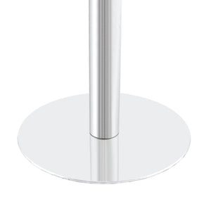 English Elm Modern Faux Marble Round Bistro Table Gold Trim Stainless Base Compact Cafe Style W1512P588642