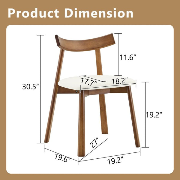 English Elm Pull Out Extendable Round Dining Set with MDF Top Solid Wood Chairs Modern Minimalist W1512S00260