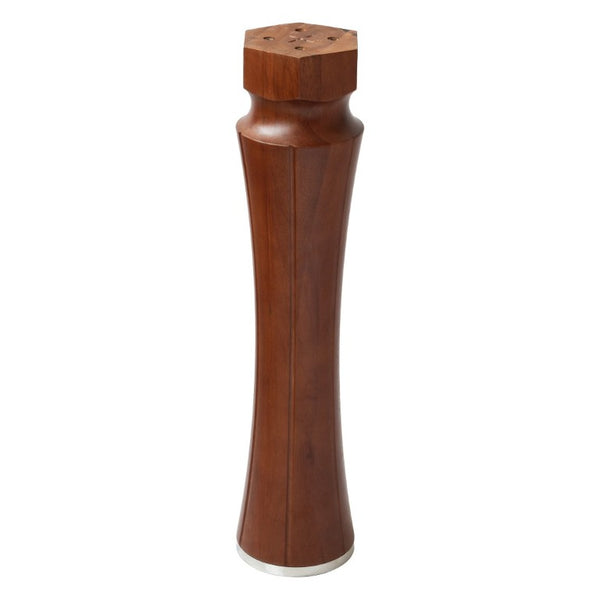 English Elm Modern Sintered Stone Round Dining Table Gold Base Wood Leg Compact Bistro W1535S00778