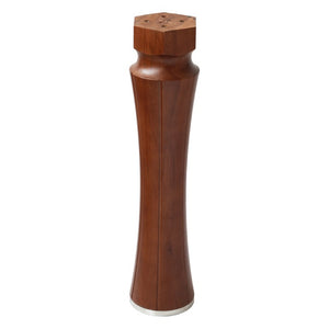 English Elm Modern Sintered Stone Square Dining Table Gold Base Wooden Leg Compact Breakfast Nook W1535S00783