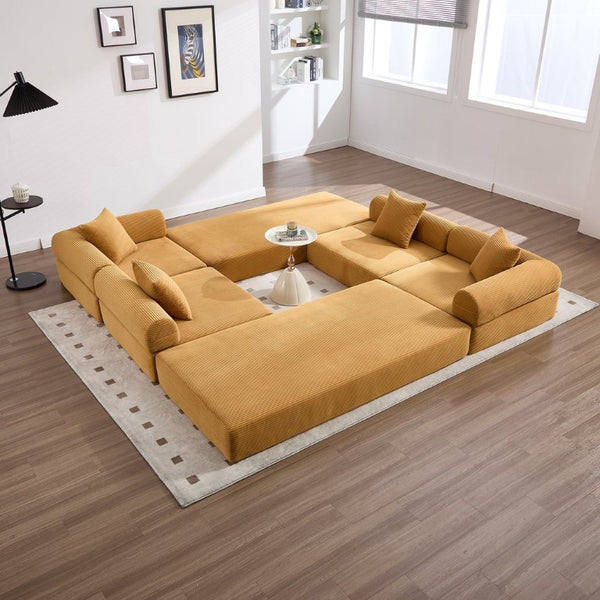 English Elm United We Win Corduroy Convertible Sofa Bed with Memory Foam Fill for Compact Living W1568P372050