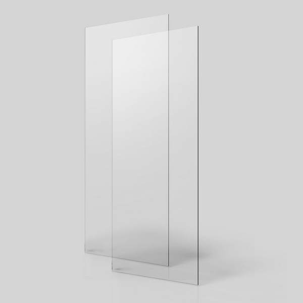 English Elm Glass Shower Panel Ultra Clear Tempered 8mm Safety Easy Clean Frameless Enclosure W1573P232545