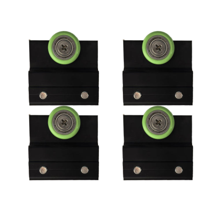 English Elm Shower Door Roller Replacement Kit Matte Black Corrosion Resistant Quiet Glide W1573S00112