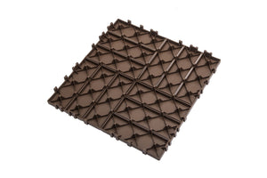 English Elm 11-pack Interlocking Plastic Deck Tiles Waterproof Outdoor Patio Flooring Wood Look W1578P352578