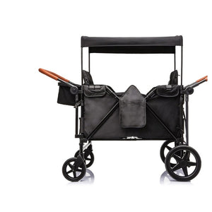 English Elm Wogan Four Seat Stroller with Reinforced Frame All Terrain Wheels and Safety Harness Black W1578P515534