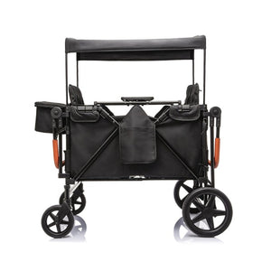 English Elm Wogan Four Seat Stroller with Reinforced Frame All Terrain Wheels and Safety Harness Black W1578P515534