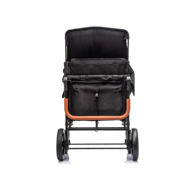 English Elm Wogan Four Seat Stroller with Reinforced Frame All Terrain Wheels and Safety Harness Black W1578P515534