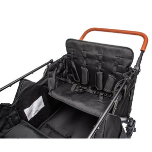 English Elm Wogan Four Seat Stroller with Reinforced Frame All Terrain Wheels and Safety Harness Black W1578P515534