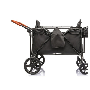 English Elm Wogan Four Seat Stroller with Reinforced Frame All Terrain Wheels and Safety Harness Black W1578P515534