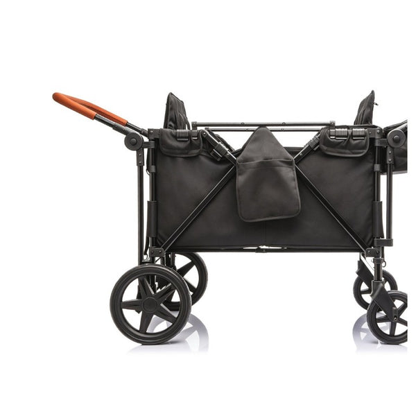 English Elm Wogan Four Seat Stroller with Reinforced Frame All Terrain Wheels and Safety Harness Black W1578P515534