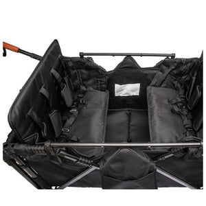 English Elm Wogan Four Seat Stroller with Reinforced Frame All Terrain Wheels and Safety Harness Black W1578P515534