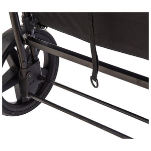 English Elm Wogan Four Seat Stroller with Reinforced Frame All Terrain Wheels and Safety Harness Black W1578P515534