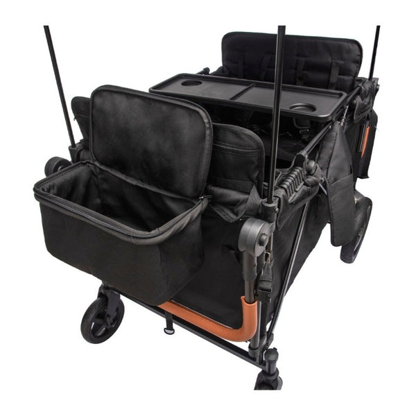 English Elm Wogan Four Seat Stroller with Reinforced Frame All Terrain Wheels and Safety Harness Black W1578P515534