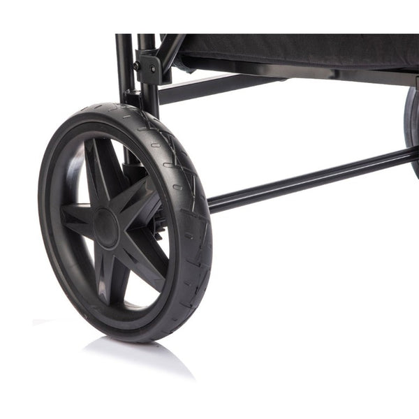 English Elm Wogan Four Seat Stroller with Reinforced Frame All Terrain Wheels and Safety Harness Black W1578P515534