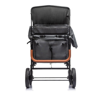 English Elm Wogan Four Seat Stroller with Reinforced Frame All Terrain Wheels and Safety Harness Gray W1578P515535
