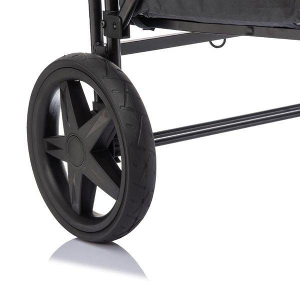 English Elm Wogan Four Seat Stroller with Reinforced Frame All Terrain Wheels and Safety Harness Gray W1578P515535