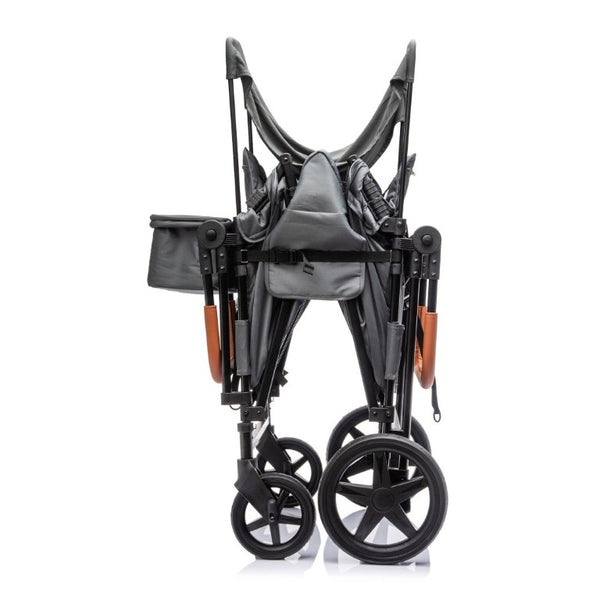 English Elm Wogan Four Seat Stroller with Reinforced Frame All Terrain Wheels and Safety Harness Gray W1578P515535