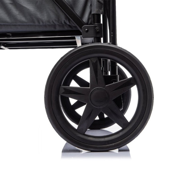English Elm Wogan Four Seat Stroller with Reinforced Frame All Terrain Wheels and Safety Harness Gray W1578P515535